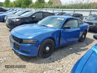 2020 Dodge Charger Police with VIN 2C3CDXKT1LH186752, listed as a Copart auction lot 62118155 with 98,808 mi miles and Clean title. Bid and sale history available at DreamBid. Image 1.