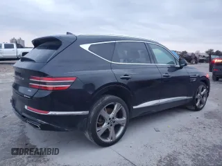 2021 Genesis GV80 with VIN KMUHBDSB9MU071244, listed as a Copart auction lot 88469095 with 85,355 mi miles and Salvage title. Bid and sale history available at DreamBid. Image 3.