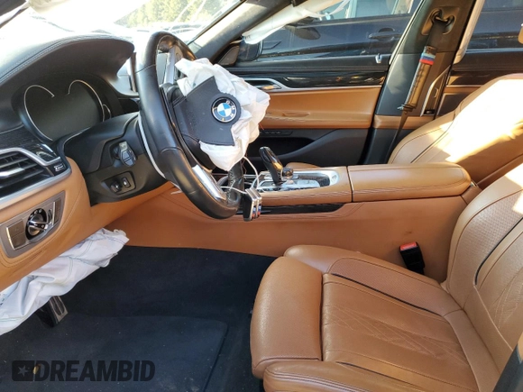 2019 BMW 7 Series 750i with VIN WBA7F0C53KGM24560, listed as a Copart auction lot 37540533 with 0 mi miles. Bid and sale history available at carsss.com. Image 7.