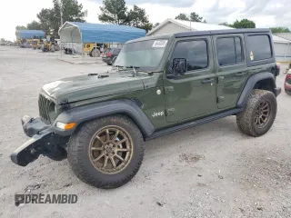 2020 Jeep Wrangler Unlimited Sport S с VIN 1C4HJXDN6LW345985, выставлен на аукционе Copart как лот 56483505 с пробегом 61 662 миль миль и Списание • Salvage title. История ставок и продаж доступна на DreamBid. Изображение 1.