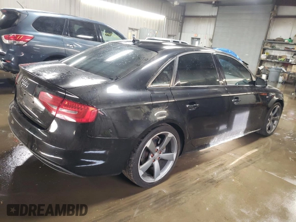 2014 Audi A4 Prestige with VIN WAUKFBFL5EN020854, listed as a Copart auction lot 77132204 with 169,266 mi miles and Salvage Title. Bid and sale history available at carsss.com. Image 3.