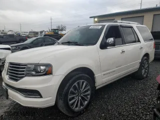 2015 Lincoln Navigator with VIN 5LMJJ2JTXFEJ08765, listed as a Copart auction lot 43460855 with 138,353 mi miles and Salvage Title. Bid and sale history available at carsss.com. Image 1.