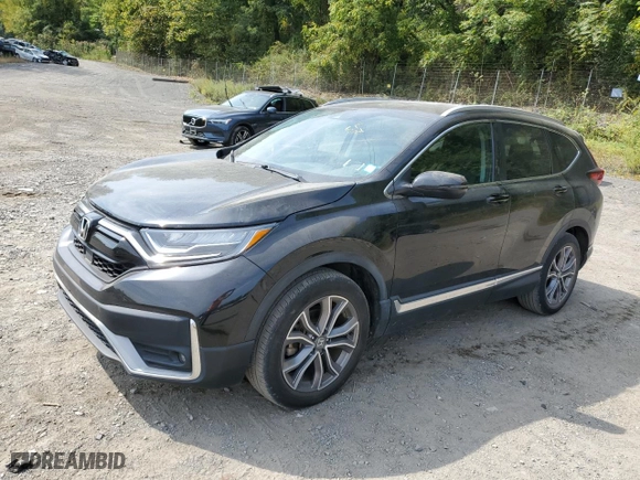 2021 Honda CR-V Touring with VIN 2HKRW2H90MH627553, listed as a Copart auction lot 71740064 with 35,344 mi miles and Salvage Title. Bid and sale history available at carsss.com. Image 1.