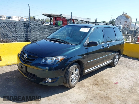 2005 Mazda MPV LX with VIN JM3LW28J250536046, listed as a IAAI auction lot 41770942 with 124,178 mi miles. Bid and sale history available at carsss.com. Image 2.