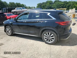2021 Infiniti QX50 SENSORY with VIN 3PCAJ5CB9MF105686, listed as a Copart auction lot 60119404 with 48,628 mi miles and Salvage Title. Bid and sale history available at carsss.com. Image 2.