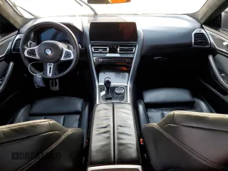 2023 BMW 8 Series M850i with VIN WBAGV8C02PCL20503, listed as a Copart auction lot 53725695 with 0 mi miles and Salvage Title. Bid and sale history available at carsss.com. Image 8.