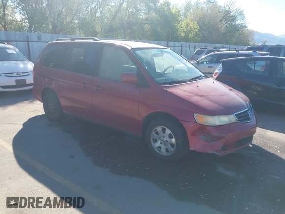 2004 Honda Odyssey EX with VIN 5FNRL18644B122591, listed as a IAAI auction lot 42207036 with 166,179 mi miles and . Bid and sale history available at DreamBid. Image 1.