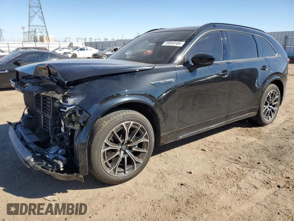 2025 Mazda CX-70 S Premium with VIN JM3KJDHC1S1103394, listed as a Copart auction lot 75949104 with 7,579 mi miles and Salvage title. Bid and sale history available at DreamBid. Image 1.