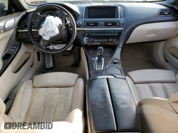 2013 BMW 6 Series 650i xDrive with VIN WBA6B4C57DDG67584, listed as a Copart auction lot 70319464 with 0 mi miles and Salvage Title. Bid and sale history available at carsss.com. Image 8.