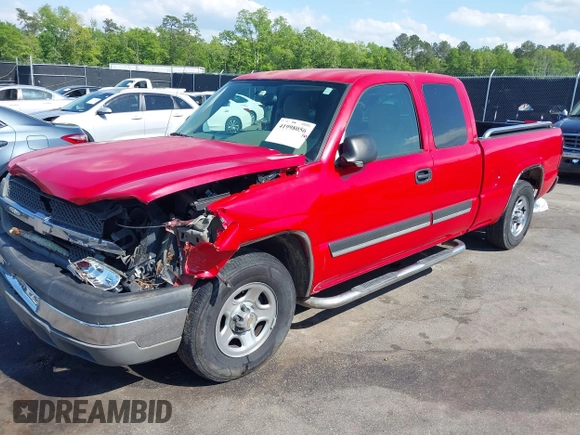 2004 Chevrolet Silverado 1500 LS with VIN 1GCEC19V84Z142003, listed as a IAAI auction lot 41998056 with 214,671 mi miles. Bid and sale history available at carsss.com. Image 2.