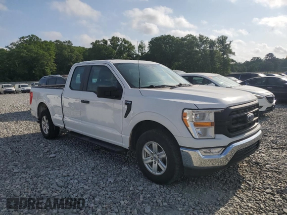 2021 Ford F-150 XL with VIN 1FTEX1CB2MKE72943, listed as a Copart auction lot 51618435 with 125,692 mi miles and Clean title. Bid and sale history available at DreamBid. Image 4.