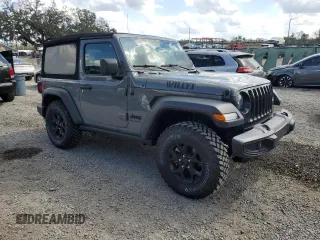 2022 Jeep Wrangler Sport S with VIN 1C4GJXAG2NW195751, listed as a Copart auction lot 44842615 with 42,289 mi miles and Salvage title. Bid and sale history available at DreamBid. Image 4.