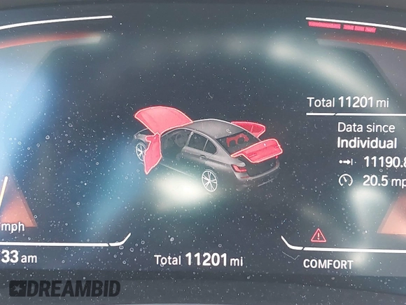 2022 BMW 3 Series 330i with VIN 3MW5R1J06N8C70943, listed as a IAAI auction lot 37735551 with 11,201 mi miles and . Bid and sale history available at DreamBid. Image 15.