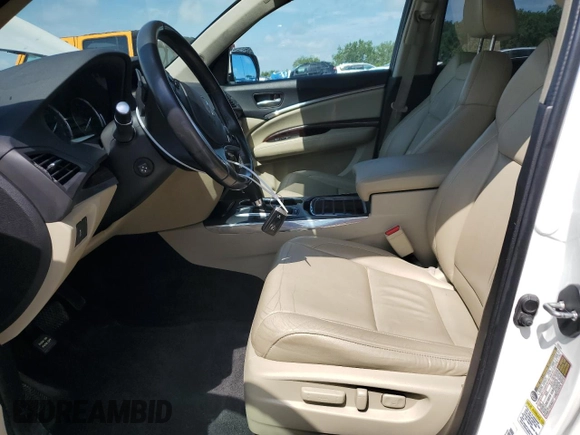 2015 Acura MDX Technology with VIN 5FRYD4H46FB004987, listed as a Copart auction lot 62173925 with 236,359 mi miles and Salvage title. Bid and sale history available at DreamBid. Image 7.