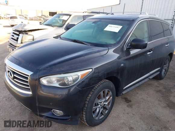2015 Infiniti QX60 with VIN 5N1AL0MM1FC542896, listed as a IAAI auction lot 41673442 with 138,458 mi miles. Bid and sale history available at carsss.com. Image 2.