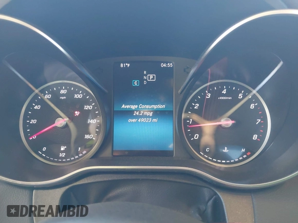 2019 Mercedes-Benz C 300 with VIN 55SWF8DB3KU309886, listed as a IAAI auction lot 41319273 with 49,023 mi miles and . Bid and sale history available at DreamBid. Image 7.