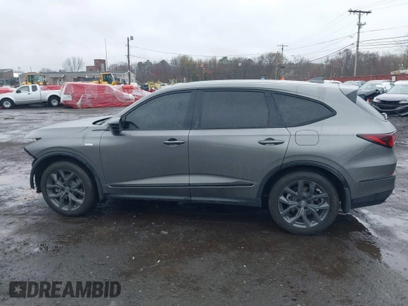 2023 Acura MDX w/A-Spec Package with VIN 5J8YE1H09PL005948, listed as a IAAI auction lot 42027540 with 15,963 mi miles and . Bid and sale history available at DreamBid. Image 14.