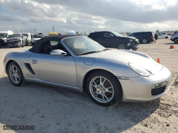 2006 Porsche Boxster with VIN WP0CA29806S710172, listed as a Copart auction lot 86593154 with 0 mi miles and Salvage Title. Bid and sale history available at carsss.com. Image 4.