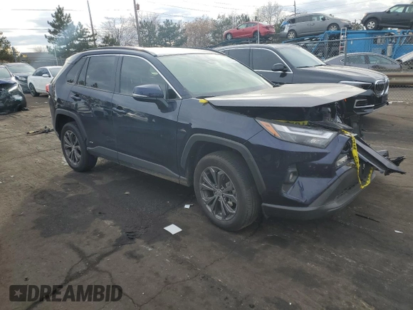 2024 Toyota RAV4 Hybrid XLE Premium with VIN JTMB6RFV4RD137902, listed as a Copart auction lot 86013364 with 9,330 mi miles and Salvage Title. Bid and sale history available at DreamBid. Image 4.