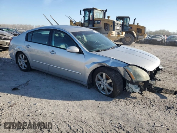 2004 Nissan Maxima SL with VIN 1N4BA41E74C885024, listed as a Copart auction lot 50556225 with 124,657 mi miles and Salvage Title. Bid and sale history available at carsss.com. Image 4.