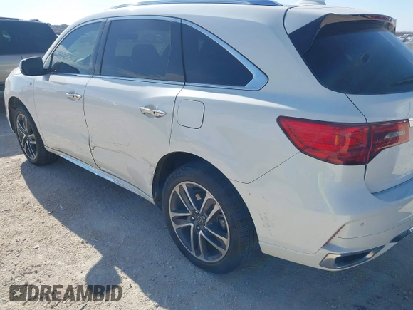 2017 Acura MDX Sport Hybrid w/Advance Pkg with VIN 5FRYD7H72HB001549, listed as a IAAI auction lot 41279343 with 80,135 mi miles. Bid and sale history available at carsss.com. Image 6.