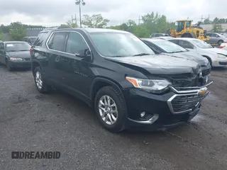 2018 Chevrolet Traverse LT Cloth z VIN 1GNEVGKWXJJ213302, wystawiony jako IAAI lot #42298743 z przebiegiem 138 282 mil mil oraz . Historia ofert i sprzedaży dostępna na DreamBid. Obrazek 1.