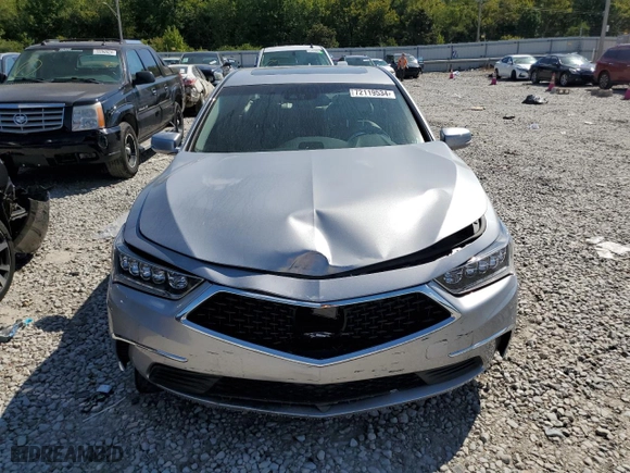 2020 Acura RLX Tech Pkg with VIN JH4KC1F5XLC000601, listed as a Copart auction lot 72119534 with 0 mi miles and Salvage Title. Bid and sale history available at carsss.com. Image 5.
