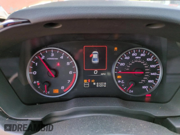 2023 Subaru WRX with VIN JF1VBAA61P9817482, listed as a Copart auction lot 50839895 with 6,127 mi miles and Salvage title. Bid and sale history available at DreamBid. Image 9.