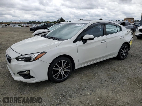 2017 Subaru Impreza Limited with VIN 4S3GKAT6XH3600498, listed as a Copart auction lot 51972775 with 91,552 mi miles and Salvage title. Bid and sale history available at DreamBid. Image 1.