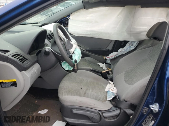 2015 Hyundai Accent GLS with VIN KMHCT4AEXFU890896, listed as a Copart auction lot 49489995 with 155,525 mi miles and Salvage Title. Bid and sale history available at carsss.com. Image 7.