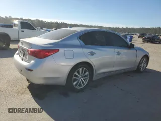 2014 Infiniti Q50 Premium with VIN JN1BV7AP8EM689674, listed as a Copart auction lot 49543755 with 158,499 mi miles and Salvage Title. Bid and sale history available at carsss.com. Image 3.