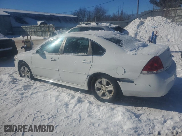 2014 Chevrolet Impala LS with VIN 2G1WA5E32E1111161, listed as a Copart auction lot 44968185 with 74,882 mi miles and Salvage Title. Bid and sale history available at DreamBid. Image 2.