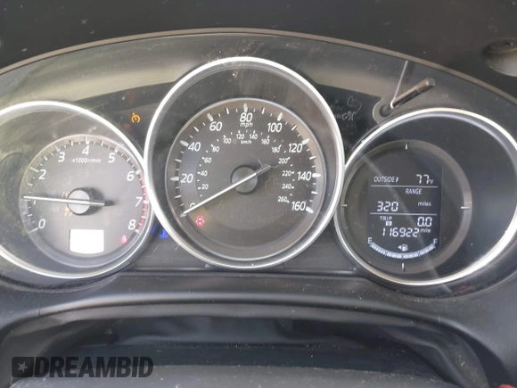 2016 Mazda CX-5 Sport with VIN JM3KE2BYXG0683318, listed as a IAAI auction lot 41777751 with 116,922 mi miles. Bid and sale history available at carsss.com. Image 7.