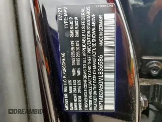 2021 Porsche Macan S with VIN WP1AB2A50MLB36586, listed as a Copart auction lot 50349235 with 24,344 mi miles and Clean title. Bid and sale history available at DreamBid. Image 14.