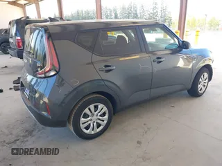 2023 Kia Soul LX with VIN KNDJ23AU6P7198389, listed as a IAAI auction lot 42057844 with 34,586 mi miles. Bid and sale history available at carsss.com. Image 4.