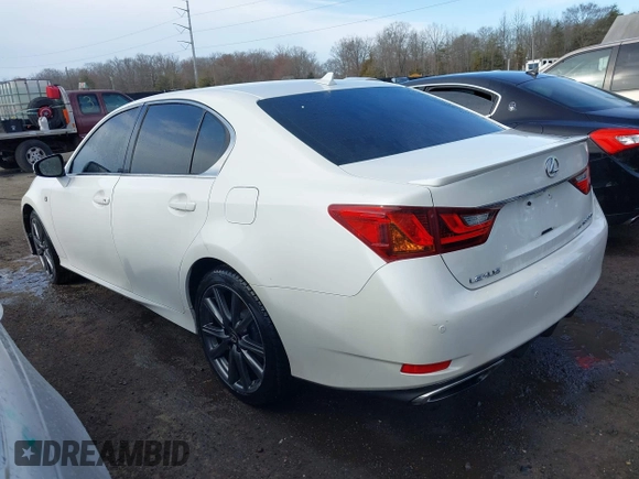 2013 Lexus GS with VIN JTHCE1BL8D5015977, listed as a IAAI auction lot 41740814 with 168,084 mi miles. Bid and sale history available at carsss.com. Image 3.