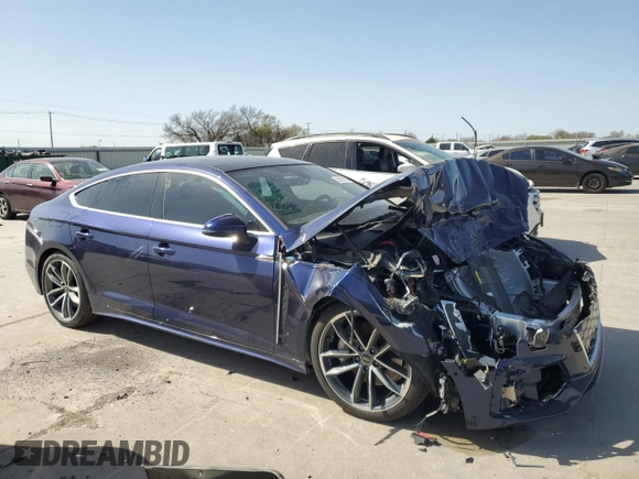 2024 Audi A5 Sportback S line Prestige z VIN WAUEACF51RA122846, wystawiony jako Copart lot #50018975 z przebiegiem Nie podano mil oraz Szkoda całkowita • Salvage title. Historia ofert i sprzedaży dostępna na DreamBid. Obrazek 4.