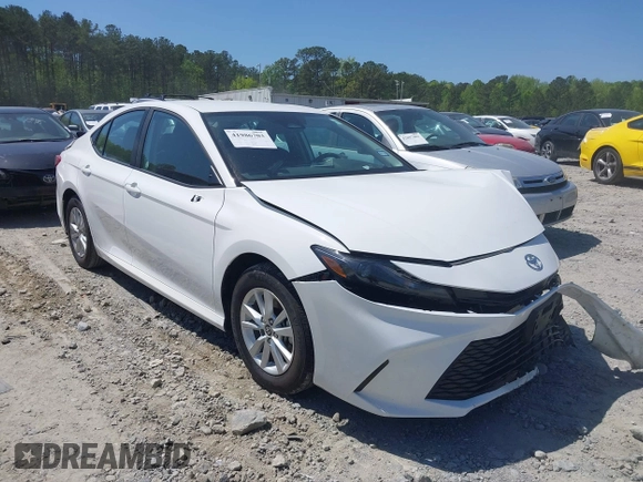 2025 Toyota Camry LE with VIN 4T1DAACKXSU522692, listed as a IAAI auction lot 41986703 with 7,814 mi miles and . Bid and sale history available at DreamBid. Image 13.