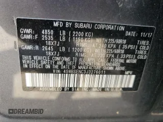2018 Subaru Outback Limited with VIN 4S4BSENC3J3276011, listed as a Copart auction lot 63296385 with 103,334 mi miles and Salvage title. Bid and sale history available at DreamBid. Image 14.