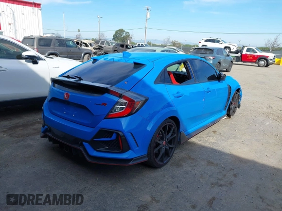 2021 Honda Civic Type R Touring z VIN SHHFK8G79MU202699, wystawiony jako IAAI lot #41692118 z przebiegiem 29 974 mil mil oraz . Historia ofert i sprzedaży dostępna na DreamBid. Obrazek 4.