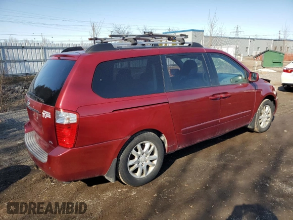 2008 Kia Sedona LX with VIN KNDMB233486207397, listed as a Copart auction lot 48317505 with Not Provided miles and Clean Title. Bid and sale history available at carsss.com. Image 3.