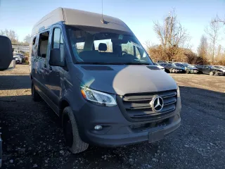 2023 Mercedes-Benz Sprinter with VIN W1Y4NBHY9PT139900, listed as a Copart auction lot 89382725 with 2,836 mi miles and Salvage Title. Bid and sale history available at DreamBid. Image 4.