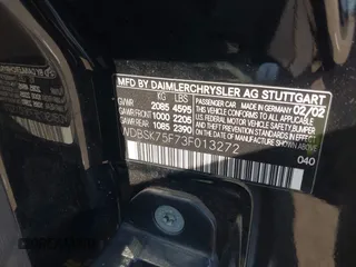 2003 Mercedes-Benz SL 500 z VIN WDBSK75F73F013272, wystawiony jako IAAI lot #42428315 z przebiegiem Nie podano mil oraz . Historia ofert i sprzedaży dostępna na DreamBid. Obrazek 9.
