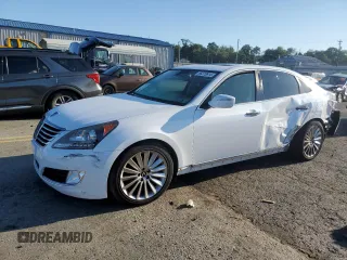 2014 Hyundai Equus Ultimate z VIN KMHGH4JH1EU089558, wystawiony jako Copart lot #66223614 z przebiegiem 102 403 mil mil oraz Szkody całkowita. Historia ofert i sprzedaży dostępna na DreamBid. Obrazek 1.