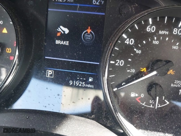 2019 Nissan Rogue SV with VIN JN8AT2MV3KW392103, listed as a IAAI auction lot 41754864 with 91925 miles. Bid and sale history available at carsss.com. Image 15.