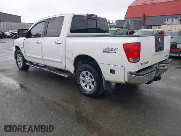 2004 Nissan Titan LE with VIN 1N6AA07B24N579345, listed as a IAAI auction lot 42174006 with 142,780 mi miles and . Bid and sale history available at DreamBid. Image 3.