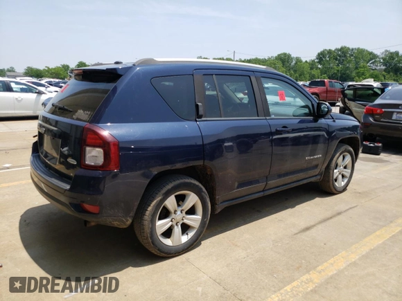 2016 Jeep Compass Latitude with VIN 1C4NJDEB4GD758009, listed as a Copart auction lot 60704745 with 143,393 mi miles and Salvage title. Bid and sale history available at DreamBid. Image 3.