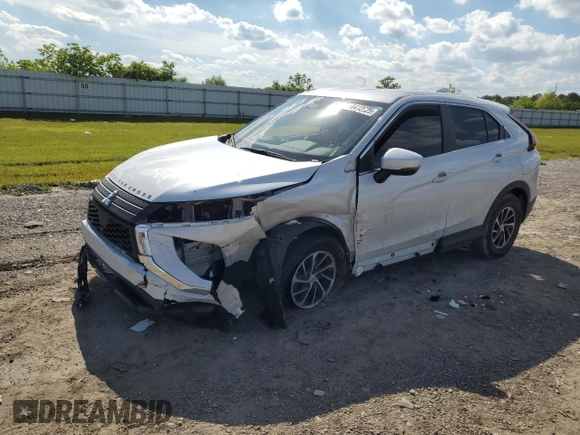 2023 Mitsubishi Eclipse Cross ES z VIN JA4ATUAA3PZ050854, wystawiony jako Copart lot #56412925 z przebiegiem 24 322 mil mil oraz Szkoda całkowita • Salvage title. Historia ofert i sprzedaży dostępna na DreamBid. Obrazek 1.