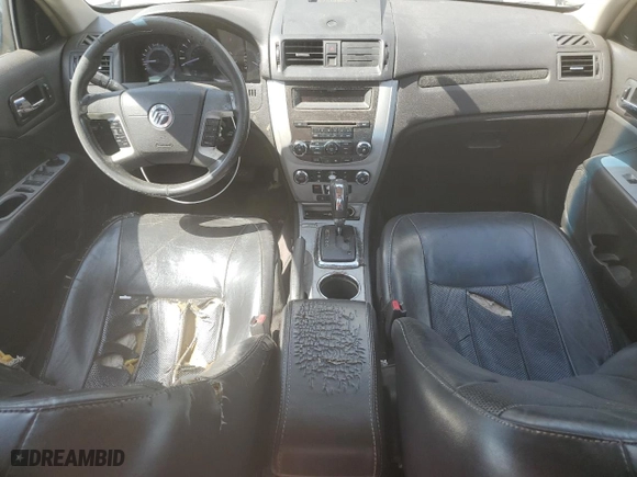 2010 Mercury Milan Premier with VIN 3MEHM0JG8AR661729, listed as a Copart auction lot 46328395 with 199,136 mi miles and Salvage Title. Bid and sale history available at carsss.com. Image 8.