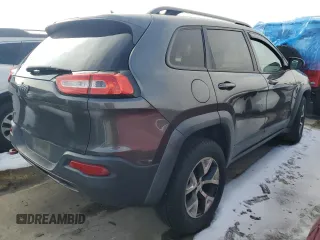 2014 Jeep Cherokee Trailhawk with VIN 1C4PJMBB2EW137916, listed as a Copart auction lot 44961445 with 119,145 mi miles and Salvage Title. Bid and sale history available at carsss.com. Image 3.